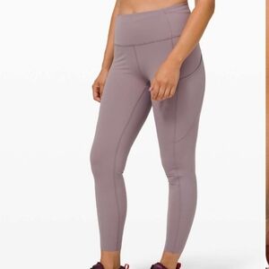 Lululemon Purple Fast and Free Tight II 25" *Non-Reflective Nulux